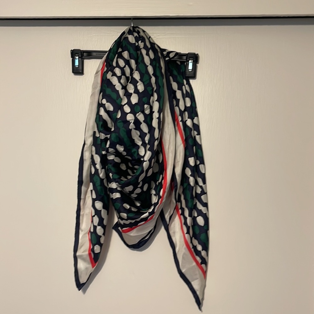Large silk square scarf